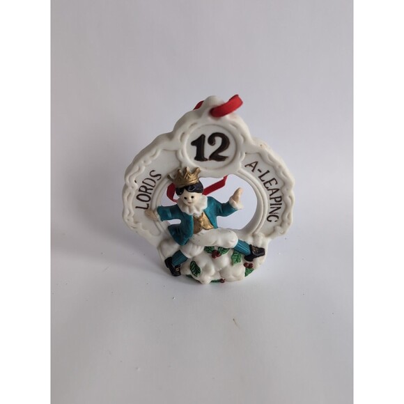 Breckenridge Christmas Ornament Replacement 12 Lord's A-Leapin Days of Ceramic - Picture 1 of 3